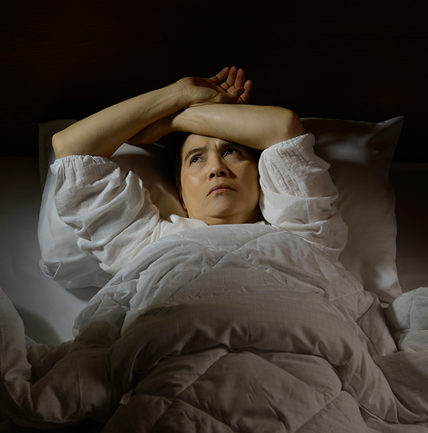 Person having Sleepless Nights