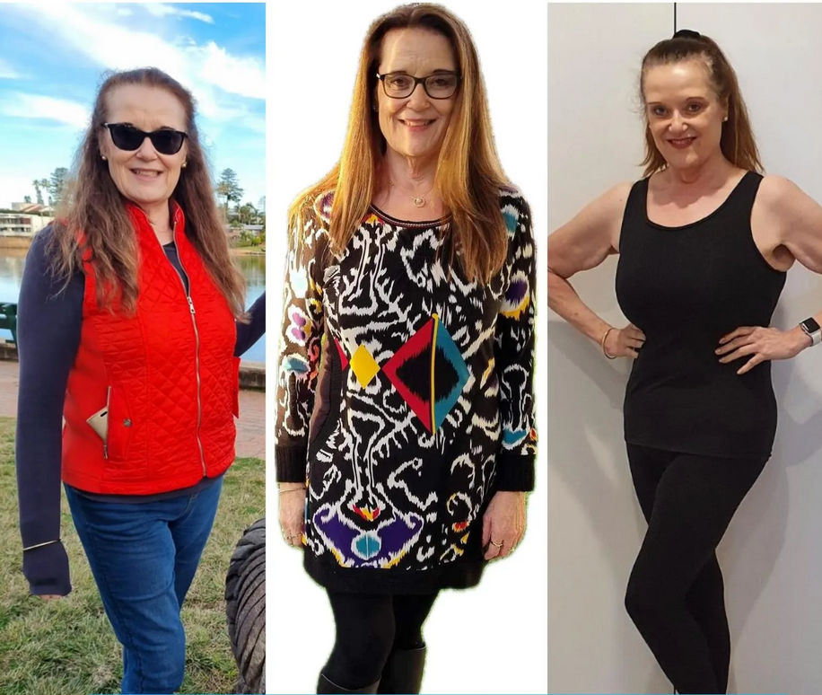 Gabrielle Riches through her different stages of wellness